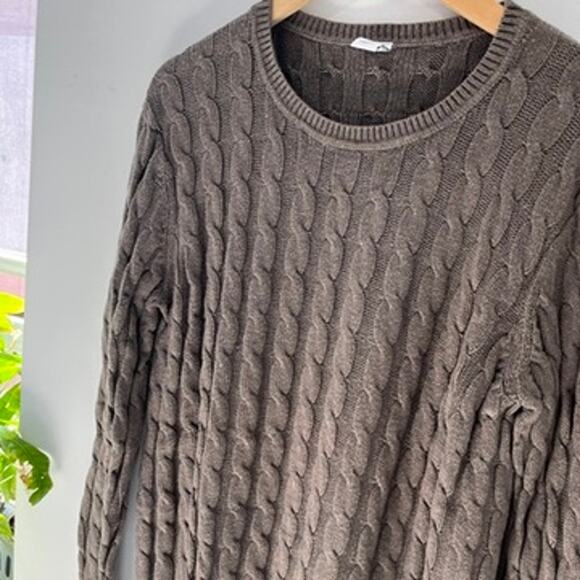 Gap Brown Chunky Knit Sweater Size XXL - Picture 4 of 6